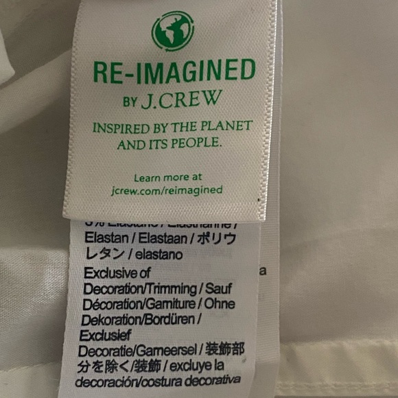 J.Crew Puff-sleeve squareneck top in cotton poplin - Picture 7 of 8